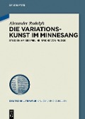 Cover-Bild zum Titel 'Die Variationskunst im Minnesang' von 'Alexander Rudolph'