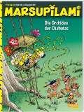 Cover-Bild zum Titel 'Marsupilami 33: Die Orchidee der Chahutas' von 'André Franquin, Dugomier'