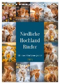 Niedliche Hochland Rinder (Tischkalender 2025 DIN A5 hoch), CALVENDO Monatskalender - Steffen Gierok-Latniak