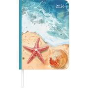 Lady Journal Beach 2026 - Taschenkalender A6 (10,7x15,2 cm) - Weekly - 192 Seiten - Notiz-Buch - Termin-Planer - Alpha Edition - 