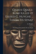 Cover-Bild zum Titel 'Qamus Qbaili-rumi Iullef-it Essiied G. Huyghe ... Tamba Tis-senat: Dictionnaire Kabyle-français, Par P.g. Huyghe' von 'G. Huyghe'