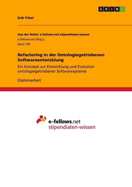 Refactoring in der Ontologiegetriebenen Softwareentwicklung - Erik Tittel