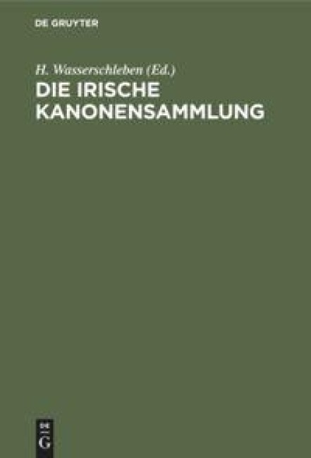 Die irische Kanonensammlung - 