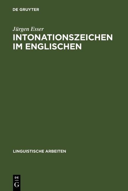 Intonationszeichen im Englischen - Jürgen Esser