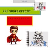 Cover-Bild zum Titel '200 Superhelden zum ausmalen' von 'Dave Red'