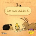 Cover-Bild zum Titel 'Maxi Pixi 434: VE 5: Wir zwei und das Ei (5 Exemplare)' von 'Michael Engler'