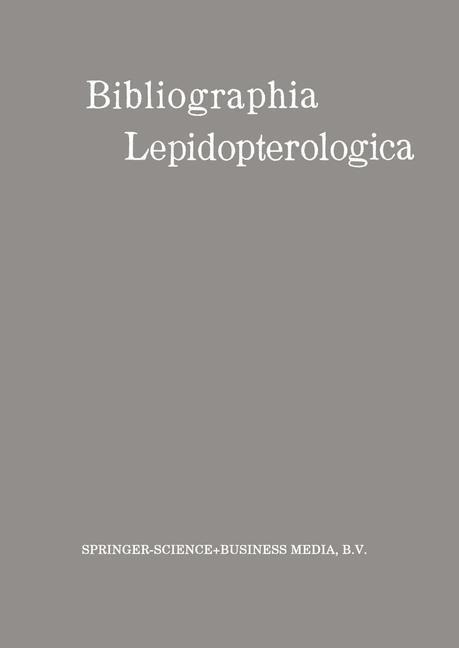 Bibliographia Lepidopterologica - Wilhelm Junk