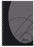 Cover-Bild zum Titel 'Buchkalender Wochentimer Flexi Colourlux schwarz 2024' von ''