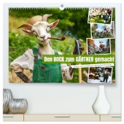 Cover-Bild zum Titel 'Den Bock zum Gärtner gemacht (hochwertiger Premium Wandkalender 2026 DIN A2 quer), Kunstdruck in Hochglanz' von 'Sabine Löwer'