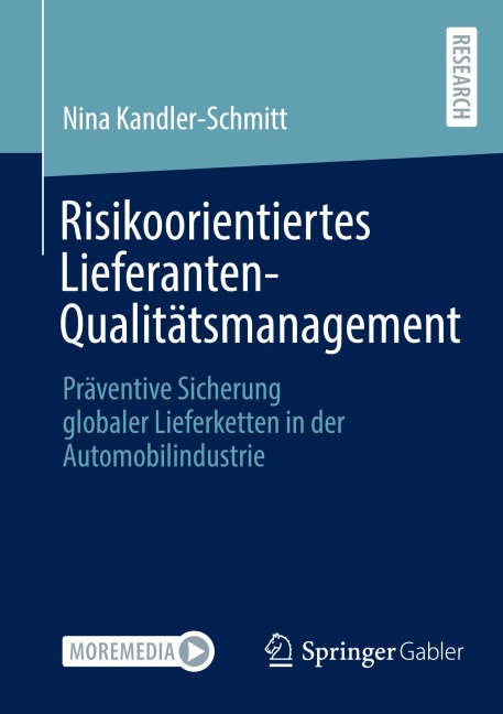 Risikoorientiertes Lieferanten-Qualitätsmanagement - Nina Kandler-Schmitt