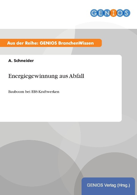Energiegewinnung aus Abfall - A. Schneider