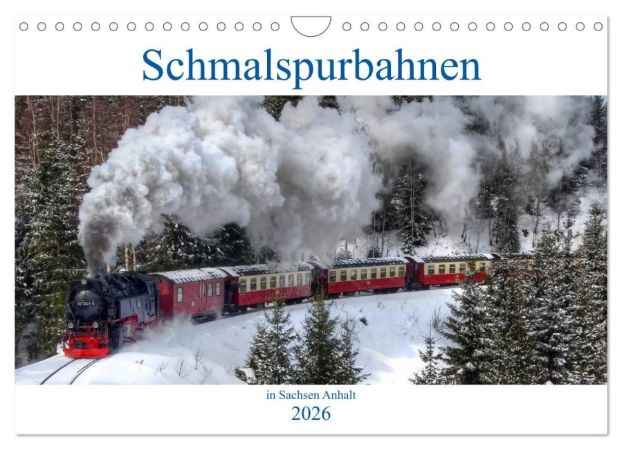 Schmalspurbahnen in Sachsen Anhalt (Wandkalender 2026 DIN A4 quer), CALVENDO Monatskalender - Steffen Gierok