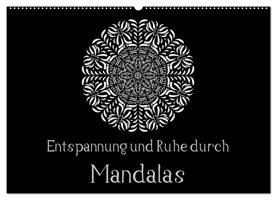 Entspannung und Ruhe durch Mandalas (Wandkalender 2026 DIN A2 quer), CALVENDO Monatskalender - Heike Langenkamp