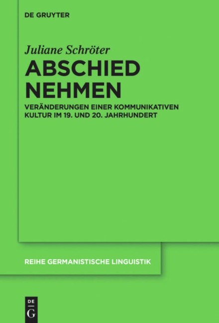 Abschied nehmen - Juliane Schröter