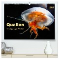 Quallen - einzigartige Wesen (hochwertiger Premium Wandkalender 2024 DIN A2 quer), Kunstdruck in Hochglanz - Peter Roder