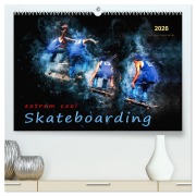 Skateboarding - extrem cool (hochwertiger Premium Wandkalender 2026 DIN A2 quer), Kunstdruck in Hochglanz - Peter Roder