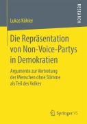 Cover-Bild zum Titel 'Die Repräsentation von Non-Voice-Partys in Demokratien' von 'Lukas Köhler'