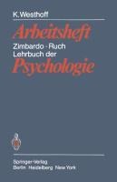 Lehrbuch der Psychologie - K. Westhoff