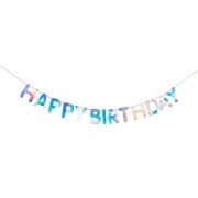 Girlande Happy Birthday, Irisierend FSC MIX, 5m - 