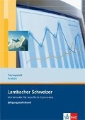 Lambacher Schweizer für berufliche Gymnasien. 12. und 13. Schuljahr. Trainingsheft Analysis - 