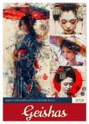 Cover-Bild zum Titel 'Geishas. Japans traditionelle und faszinierende Kultur (Wandkalender 2026 DIN A2 hoch), CALVENDO Monatskalender' von 'Rose Hurley'