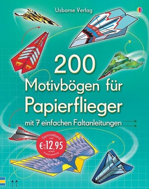 200 Motivbögen für Papierflieger - 