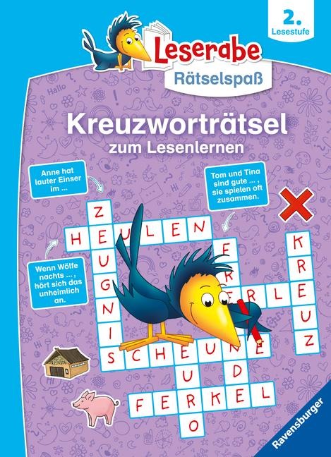 Ravensburger Leserabe Rätselspaß - Kreuzworträtsel zum Lesenlernen - 2. Lesestufe - Martine Richter