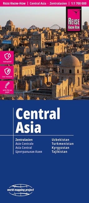Reise Know-How Landkarte Zentralasien / Central Asia (1:1.700.000) - 
