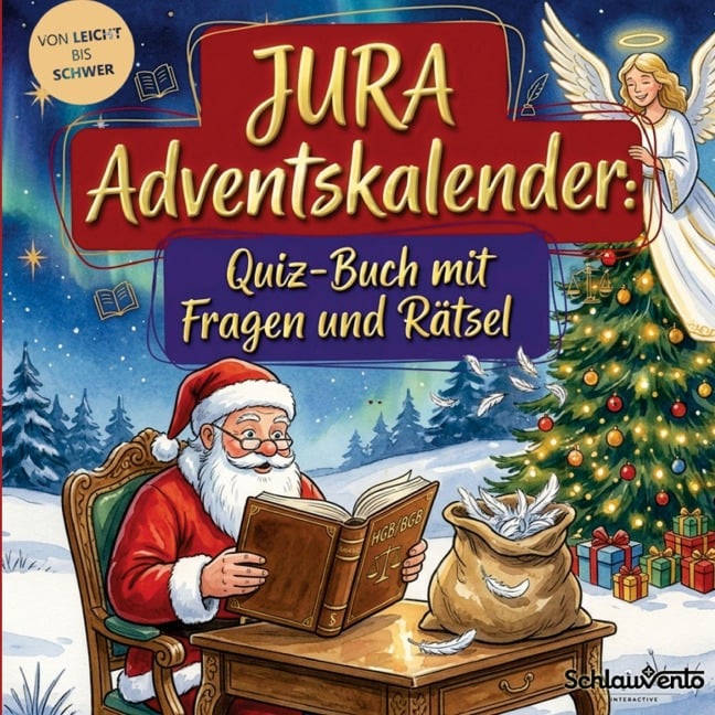 Jura-Adventskalender: Quiz-Buch mit Fragen und Rätsel - Schlauvento Interactive