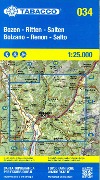 Tabacco Wandern Bozen-Ritten-Salten-Bolzano-Renon-Salto 1 : 25 000 - 