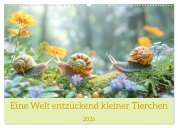 Cover-Bild zum Titel 'Eine Welt entzückend kleiner Tierchen (Wandkalender 2026 DIN A2 quer), CALVENDO Monatskalender' von 'Liselotte Brunner-Klaus'