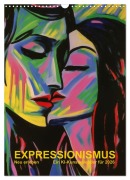 Cover-Bild zum Titel 'EXPRESSIONISMUS Neu Erleben Ein KI-Kunstkalender (Wandkalender 2026 DIN A3 hoch), CALVENDO Monatskalender' von 'Frank Daske'