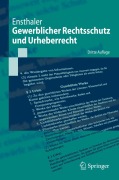 Cover-Bild zum Titel 'Gewerblicher Rechtsschutz und Urheberrecht' von 'Jürgen Ensthaler'