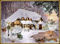 A4-Wandkalender - Winterliches Cottage - 