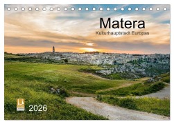 Cover-Bild zum Titel 'Matera (Tischkalender 2026 DIN A5 quer), CALVENDO Monatskalender' von 'Carmen Steiner Und Matthias Konrad'