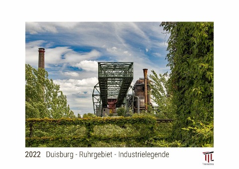 Duisburg - Ruhrgebiet - Industrielegende 2022 - White Edition - Timokrates Kalender, Wandkalender, Bildkalender - DIN A4 (ca. 30 x 21 cm) - 