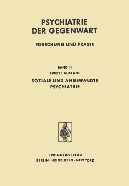 Soziale und Angewandte Psychiatrie - 