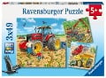 Große Maschinen. Puzzle 3 x 49 Teile - 