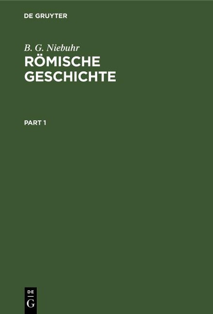 Römische Geschichte - B. G. Niebuhr