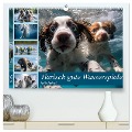 Tierisch gute Wasserspiele (hochwertiger Premium Wandkalender 2025 DIN A2 quer), Kunstdruck in Hochglanz - Heike Hultsch