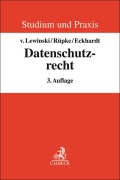 Cover-Bild zum Titel 'Datenschutzrecht' von 'Kai Von Lewinski, Giselher Rüpke, Jens Eckhardt'