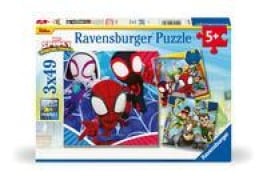 Cover-Bild zum Titel 'Kinderpuzzle 3x49 Teile - Spider-Man - Spideys Abenteuer' von ''
