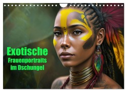 Cover-Bild zum Titel 'Exotische Frauenportraits im Dschungel (Wandkalender 2026 DIN A4 quer), CALVENDO Monatskalender' von 'Liselotte Brunner-Klaus'