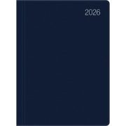 Cover-Bild zum Titel 'Taschenkalender blau 2026 - Bürokalender 10,2x14,2 - 1 Woche auf 2 Seiten - flexibler Kunststoffeinband - Notizheft - Wochenkalender - 640-1015' von ''