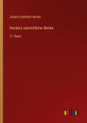 Cover-Bild zum Titel 'Herders sämmtliche Werke' von 'Johann Gottfried Herder'