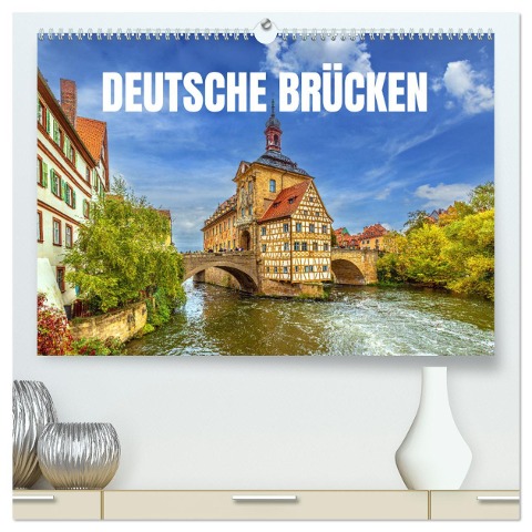 Deutsche Brücken (hochwertiger Premium Wandkalender 2025 DIN A2 quer), Kunstdruck in Hochglanz - Val Thoermer