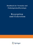 Cover-Bild zum Titel 'Resorption und Exkretion' von 'Na Adler, Na Schwenkenbecher, Na Seyderhelm, Na Möllendorff, Na Ellinger'