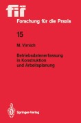 Cover-Bild zum Titel 'Betriebsdatenerfassung in Konstruktion und Arbeitsplanung' von 'Martin Virnich'