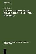 Cover-Bild zum Titel 'De philosophorum Graecorum silentio mystico' von 'Odo Casel'