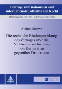 Cover-Bild zum Titel 'Die rechtliche Bindungswirkung des Vertrages über die Nichtweiterverbreitung von Kernwaffen gegenüber Drittstaaten' von 'Andrea Struwe'